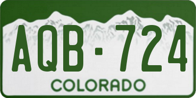 CO license plate AQB724
