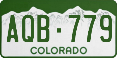 CO license plate AQB779