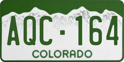 CO license plate AQC164