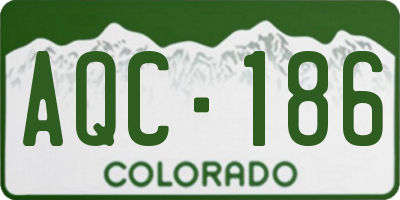 CO license plate AQC186