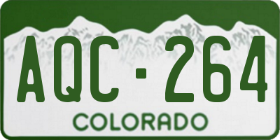 CO license plate AQC264