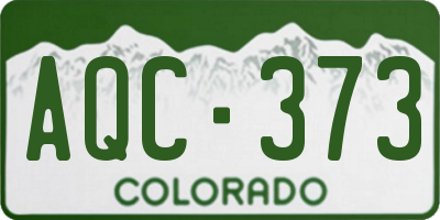 CO license plate AQC373
