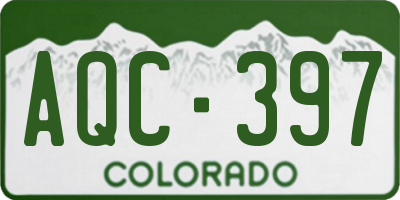 CO license plate AQC397