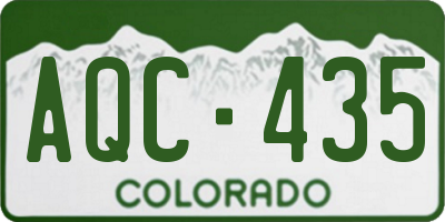 CO license plate AQC435