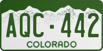 CO license plate AQC442