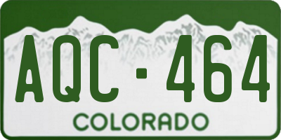 CO license plate AQC464