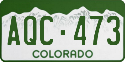 CO license plate AQC473