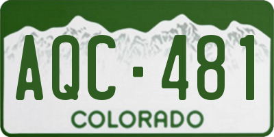 CO license plate AQC481