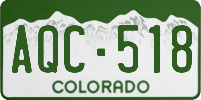 CO license plate AQC518