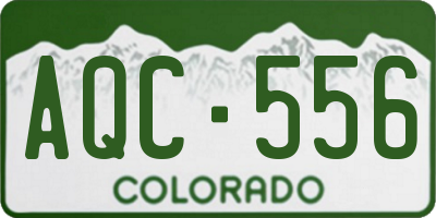 CO license plate AQC556