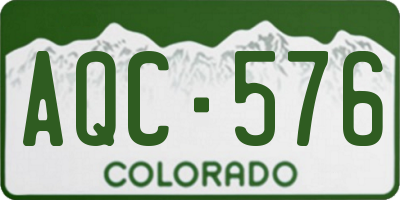 CO license plate AQC576