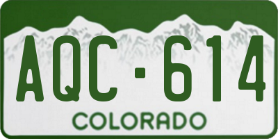 CO license plate AQC614