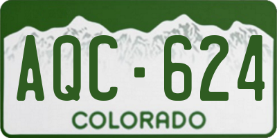 CO license plate AQC624