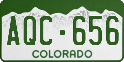 CO license plate AQC656