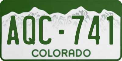 CO license plate AQC741