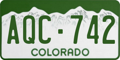 CO license plate AQC742