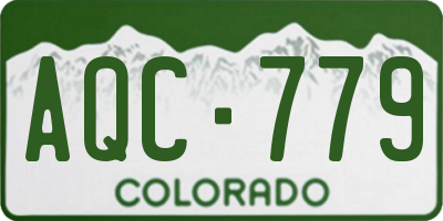 CO license plate AQC779