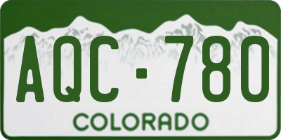 CO license plate AQC780