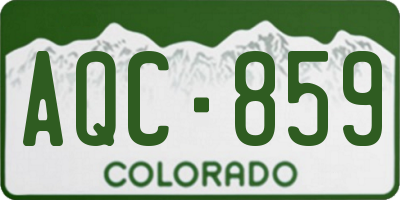CO license plate AQC859