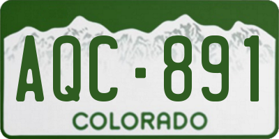 CO license plate AQC891