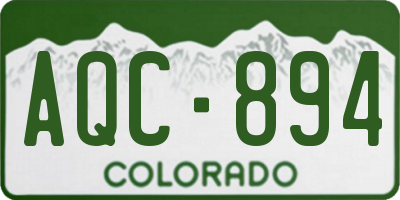 CO license plate AQC894