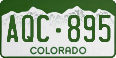 CO license plate AQC895