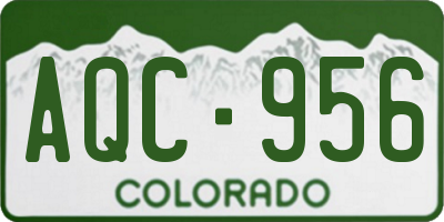 CO license plate AQC956