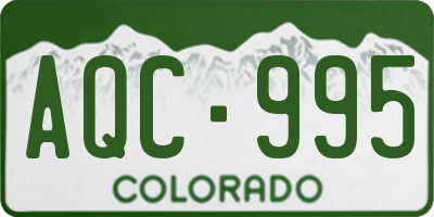 CO license plate AQC995