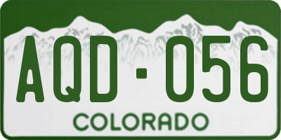 CO license plate AQD056