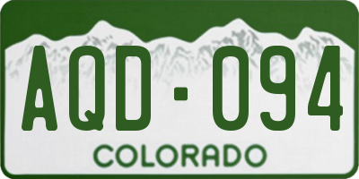 CO license plate AQD094