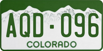 CO license plate AQD096