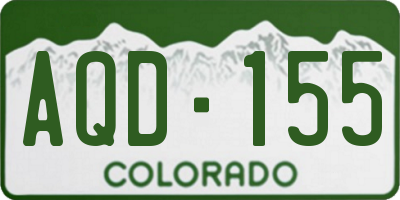 CO license plate AQD155