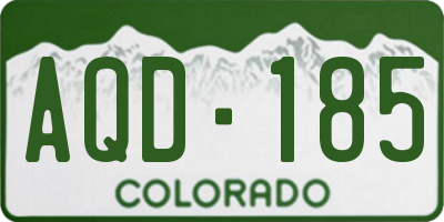 CO license plate AQD185