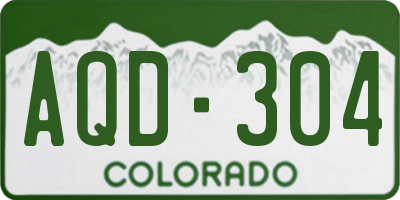 CO license plate AQD304
