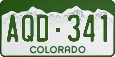 CO license plate AQD341
