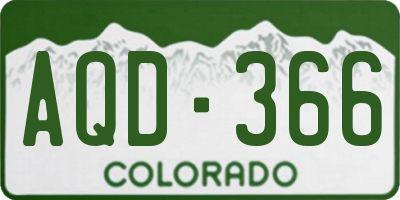 CO license plate AQD366