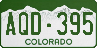 CO license plate AQD395