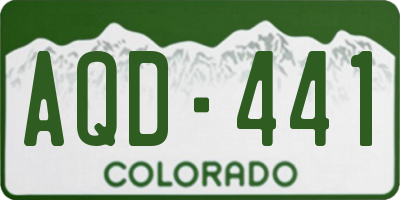 CO license plate AQD441