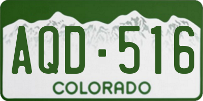CO license plate AQD516