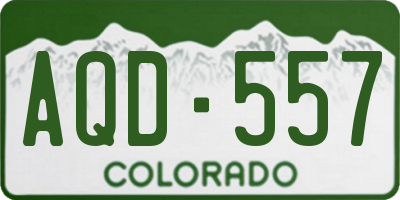 CO license plate AQD557