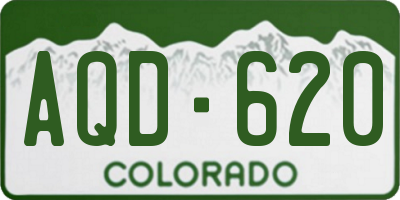 CO license plate AQD620