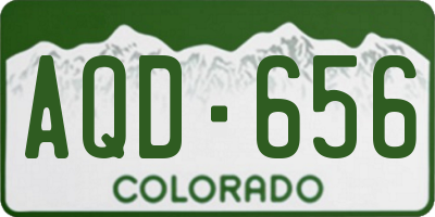 CO license plate AQD656