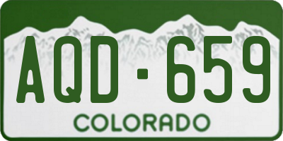 CO license plate AQD659