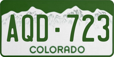 CO license plate AQD723