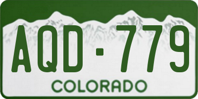 CO license plate AQD779
