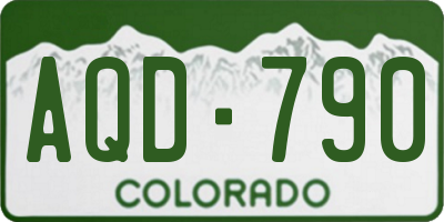CO license plate AQD790