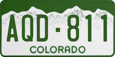CO license plate AQD811