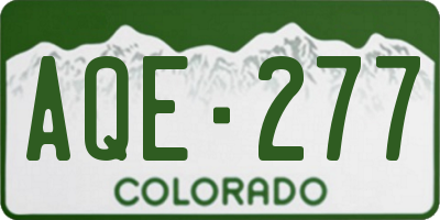 CO license plate AQE277