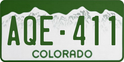 CO license plate AQE411