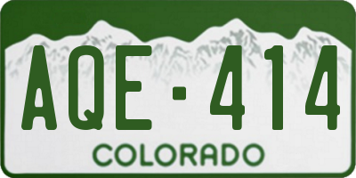 CO license plate AQE414